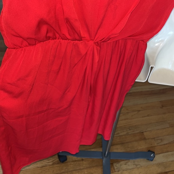 Vince Camuto size 14 red V-neck dress short sleeve with back zip NWOT - Picture 5 of 11